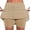Khaki, variant on Womens Golf Shorts Athletic Skorts for Woman Elastic Striped High Waisted Tennis Yoga Skirts with Shorts Underneath Joggers Workout Golf Skirts Light Blue L