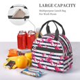 thumbnail image 5 of Naloa Flamingos Print Lunch Bag for Women & Men Insulated Lunch Box or Cooler Lunch Tote Bags for Work, Travel, Outdoor, 5 of 5