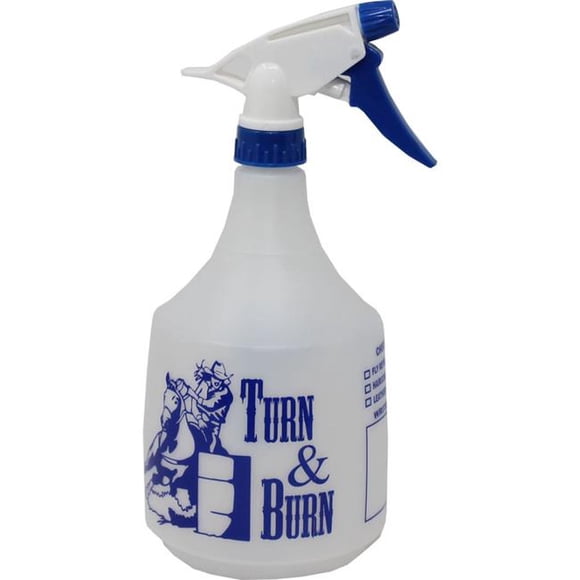 Tolco 290103 36 oz Spray Bottle Equine Turn & Burn Imprint - Blue