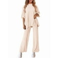 thumbnail image 2 of Women'S Two-Piece Fashion Casual Suit Travel Vacation Clothing Beige XXL, 2 of 9