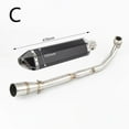 thumbnail image 3 of Motorcycle Full Systems Exhaust Pipe Connect Modified Front Pipe For Cross Cub110 CC110 2018 2019-2023, 3 of 3