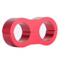 thumbnail image 4 of 10AN Hose Separator Clamp Aluminum Alloy Fitting Adapter for Fuel/Oil/Brake/Gas Line Auto AccessoryRed, 4 of 4