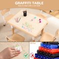 thumbnail image 4 of Bingirl'Hauteur - Ensemble de Table et Chaises Réglables avec Surface de Bureau pour Graffiti pour 4 Sièges, 4 of 5