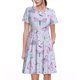 thumbnail image 1 of Balery Purple Butterfly Vestidos sueltos de manga corta para mujer, vestidos de verano 2025, vestidos casuales de corte A con vuelo., 1 of 6