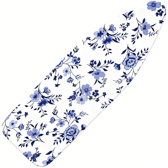 BPPEG Floral Ironing Board Cover and Pad for Standard Size,15X54 Scorch & Stain Resistant Iron Board Cover with Thick Padding,Non Stick Fastener Straps Elastic Edge Ironing Covers