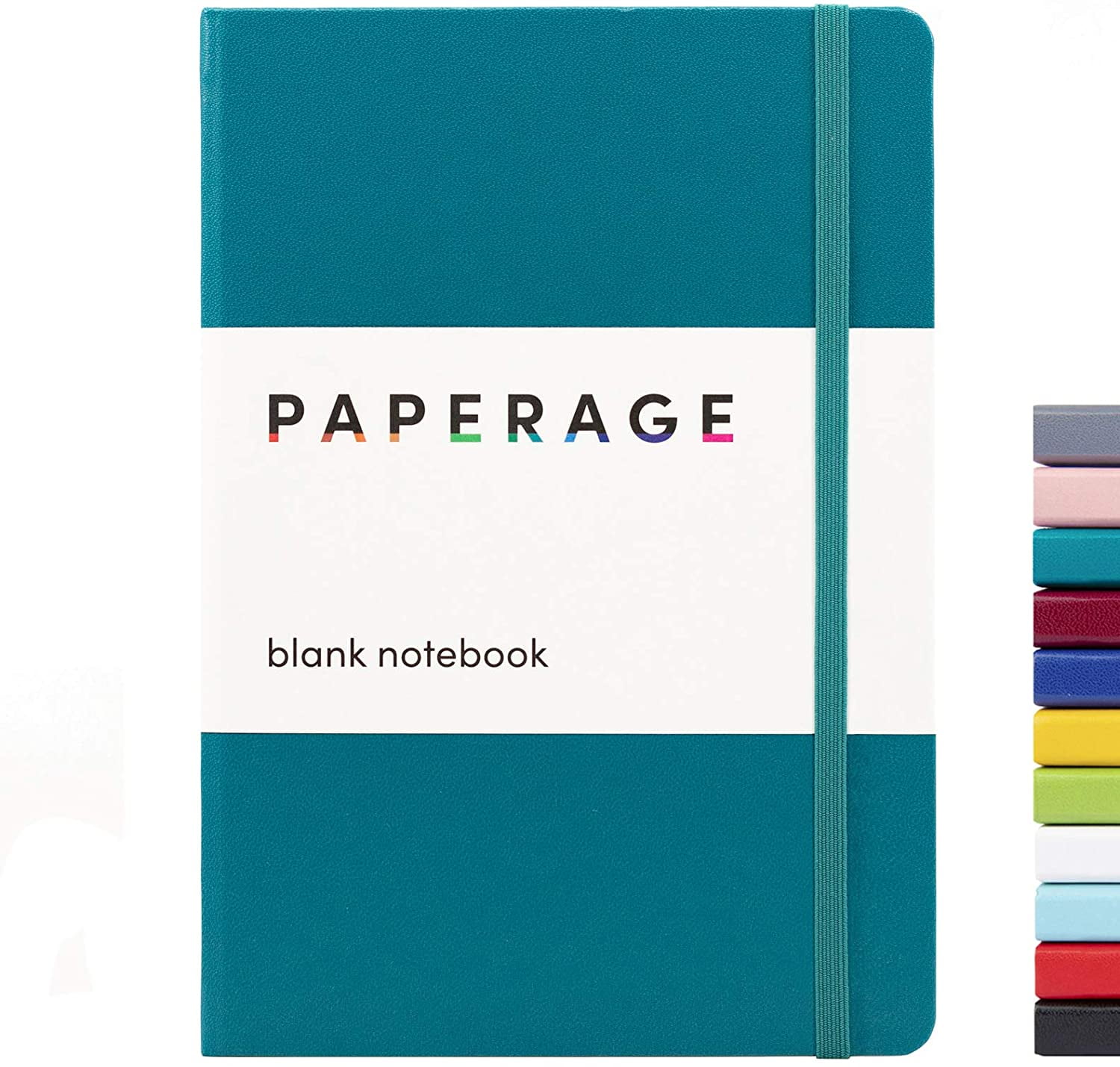 PAPERAGE Blank Journal Notebook, (Turquoise), 160 Pages, Hardcover, 5.7 ...