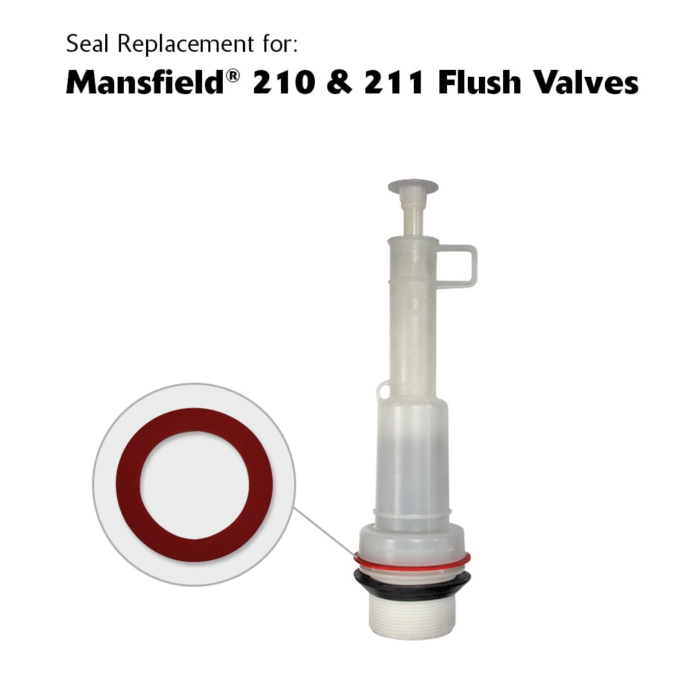 Korky Fits Kohler Class 5, 6, & Mansfield Flush Valve Seal Kit - Long Lasting Red Rubber- 437RM