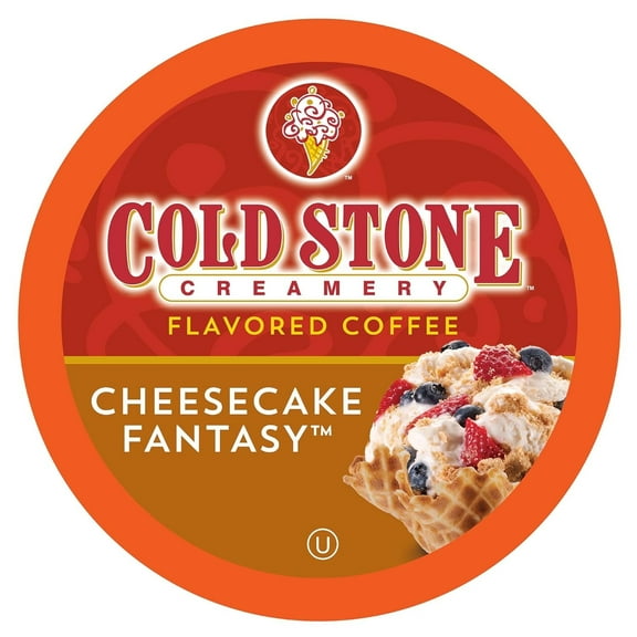 Cold Stone Creamery Cheesecake Fantasy Ice Cream Coffee Pods for Single-Serve Coffee Brewers, 40 Ct