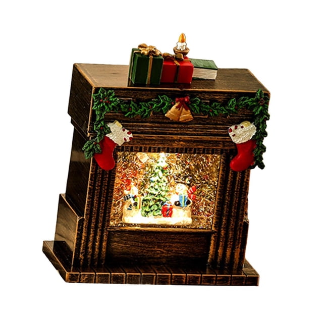 Bola de nieve navideña, caja musical navideña, decoración con purpurina en forma de remolino, linterna de agua musical para mesa de centro navideña Muñeco de nieve dorado