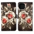 thumbnail image 2 of For Iphone 14 Painted Flat Texture Leather Case With Lanyard & Card Slot &, iPhone 12 Pro Max, 2 of 6