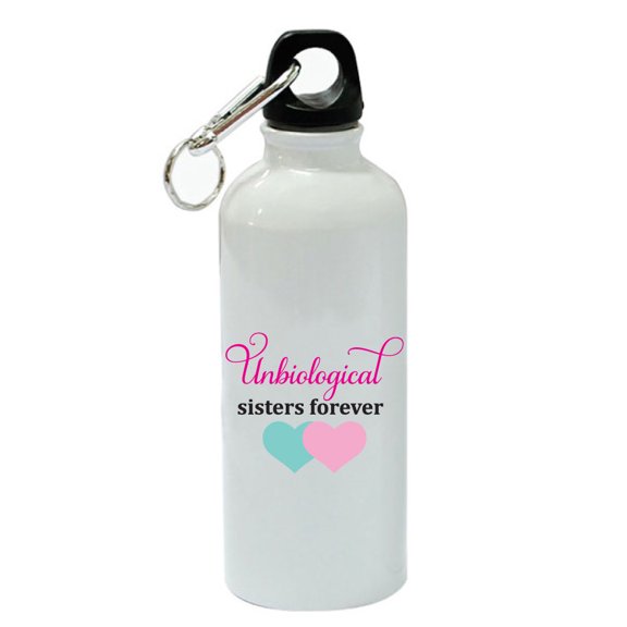 Unbiological Sisters Forever White Aluminum Sports 20 oz Water Bottle