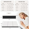 thumbnail image 3 of YRLLENSDAN 4 inch Foldable Mattress CertiPUR-US Certified Memory Foam Mattress Tri Fold Portable Mattress Topper Suitable for RV Travel Camping Guest, Full, 3 of 7