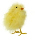 thumbnail image 3 of Northlight 5” Furry Chick Facing Left Spring Easter Figure - Yellow, 3 of 4