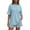 Light Blue_#01, variant on Sewkxo Womens Summer 2 Piece Short Sets Striped Loose Fit Matching Lounge Airport Travel Workout Beach Vacation Outfits,Blue S