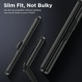 thumbnail image 6 of Slim Thin Z Fold 3 Case with Hinge Coverage, Screen Protector, Matte Hard Shockproof Full Body Protection Phone Cover for Samsung Galaxy Z Fold 3 5G (Black), 6 of 14