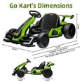 thumbnail image 3 of Kselythan 24V Electric Go Kart for Kids，Powerful Drift Kart with 2 * 150W Motors, Adjustable Seat, 8mph Speed, Bluetooth, Led Lights ，Outdoor Riding Toy for kids Ages 6-12, 3 of 8