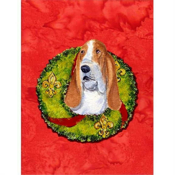 11 x 15 in. Basset Hound Flag Garden Size