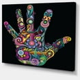 thumbnail image 2 of Design Art - Rainbow Hand with Multi Colors, 2 of 3