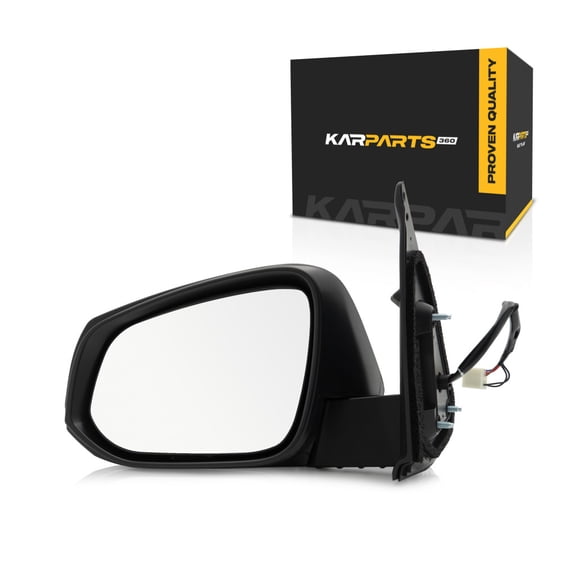 For Toyota Tacoma Door Mirror 2016 17 18 19 20 2021 Driver Side | Power | Heated | Textured Black | Replacement For TO1320348 | 87940-04230