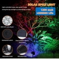 thumbnail image 2 of Foco de 18 Led Rgb de diseño único, foco de estaca Solar Led impermeable para jardín, camino, paisaje, césped, decoración al aire libre, 2 of 5