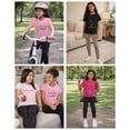 thumbnail image 3 of Baby Phat Girls Leggings Set - Lightweight Short Sleeve Graphic Tee and Leggings for Girls 2 Piece, 3 of 7