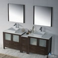 thumbnail image 3 of Blossom Sydney 84" Bathroom Vanity w/ Vessel Sinks & Mirrors | Wenge | Modern, Spacious Design, 3 of 3