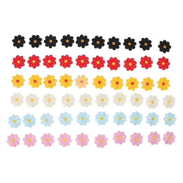 Embroidered Patch,60pcs Sunflower Iron On Sunflower Iron On Patch Sewing Patches Modern Innovation