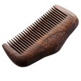 thumbnail image 4 of Pocket Comb Sandalwood Green Natural Super Narrow Dent Wood Combs Static Lice Beard Comb Hairstyle S, 4 of 5