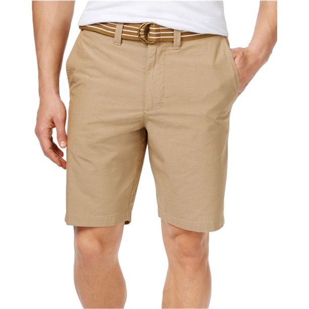 American Rag Mens Micro Stripe Casual Chino Shorts, Marrón, 30 American Rag chino
