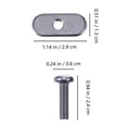 thumbnail image 2 of CHOK Kayak Screw Paddle Handles Drain Kayaks Kid Track Child Silver, 2 of 8