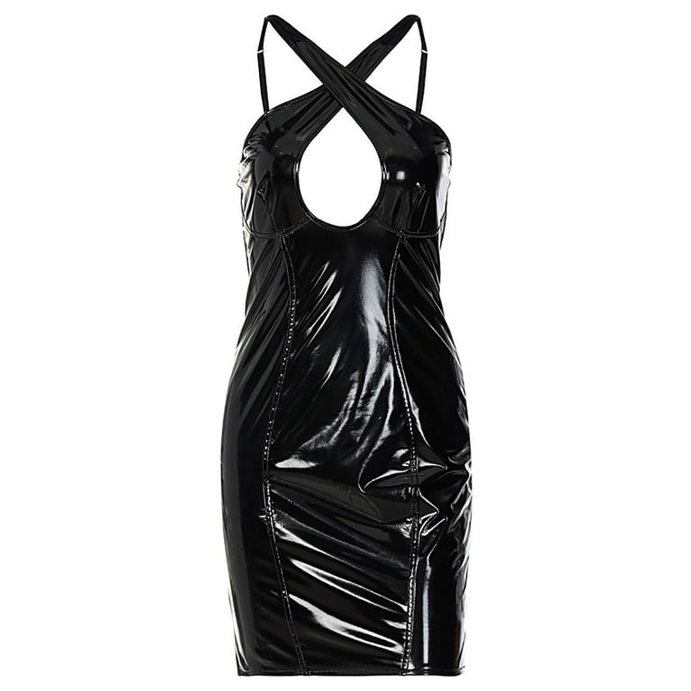 AOOCHASLIY Clearance Women s Trendy Sexy O Neck Solid Imitation