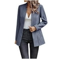 thumbnail image 4 of Akafmk Fall/Winter Blazers for Women Lightweight Open Front Cardigan Jacket,Dressy Casual Business Work Jacket,Solid Color Long Sleeve Suit Jacket, 4 of 4