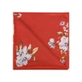 thumbnail image 4 of INSPIRE CHIC Father's Day Men's Floral Print Soft Pocket Squares 1 Pcs Red One Size, 4 of 5