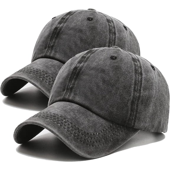 Vintage Washed Distressed Baseball Cap Adjustable Dad Golf Hat Low Profile Twill Hat