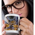 thumbnail image 2 of 3drose, Constantinople Cathedral, Hagia Sophia Arch, in Istanbul, Turkey, 15oz Two-tone Black Mug, 2 of 6