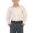 thumbnail image 2 of Boy's Regular Fit Long Sleeve Standard Cuff Pocket Uniform Casual Dress Shirt, 2 of 3
