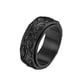 thumbnail image 3 of Qarigey Anillo de banda giratorio aniversario cumpleaños disfraz fiesta nudillo hombres joyería marido viaje accesorios negro tamaño 9 Type3 NO3, 3 of 6