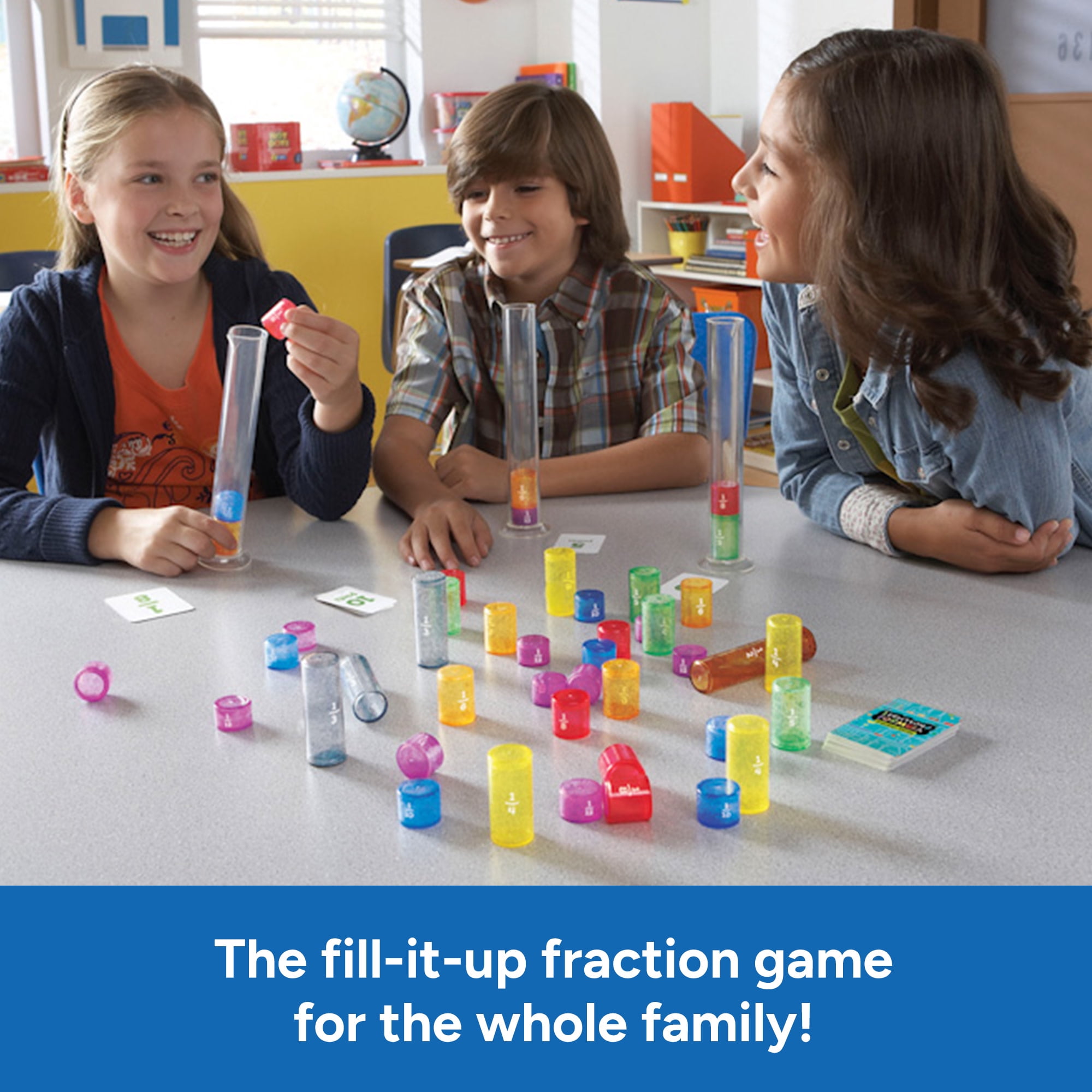 Educational Insights Fraction Formula, 3rd Grade Math Game for Kids, Ages 8 and up