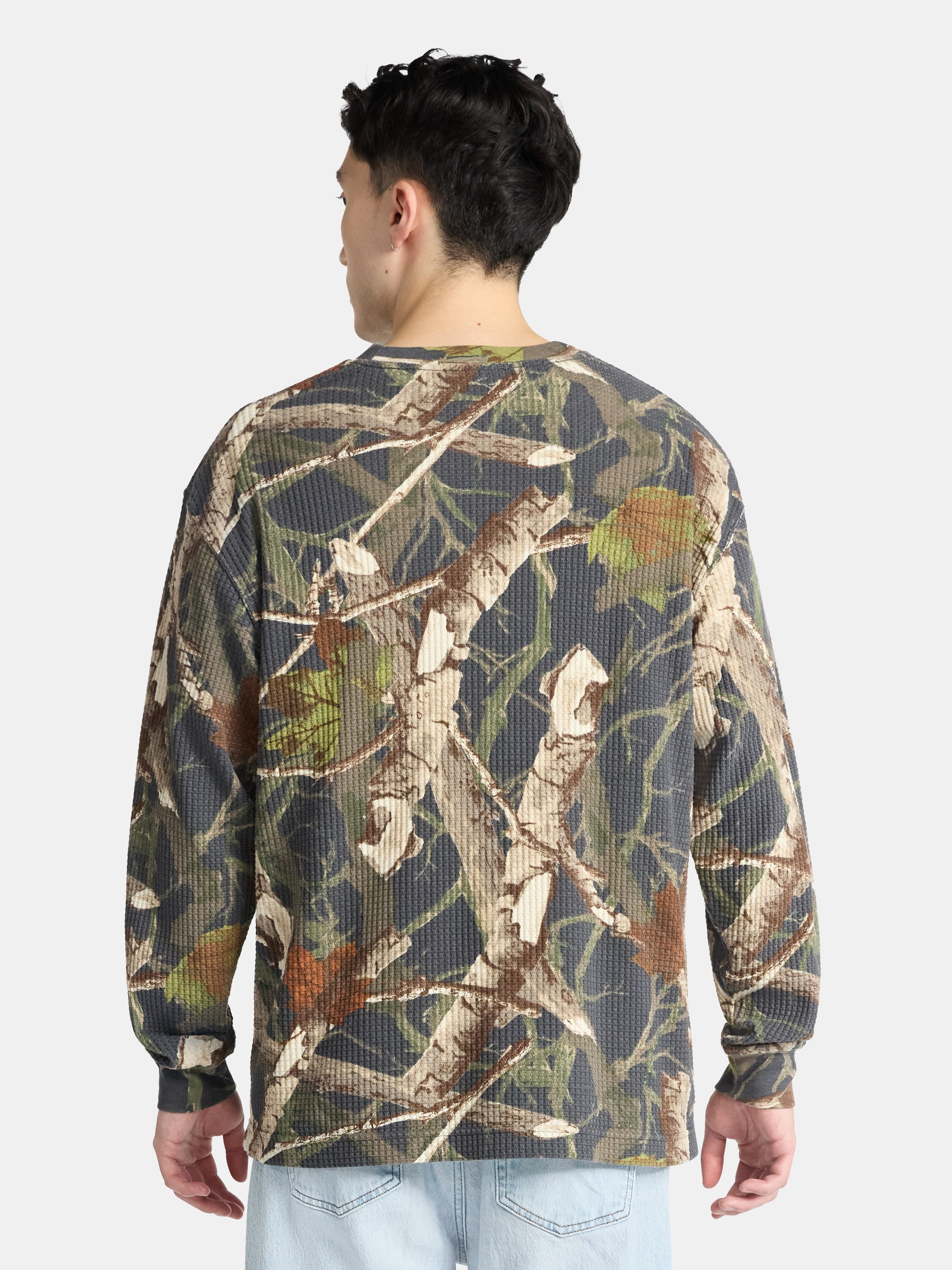 No Boundaries Men's & Big Men's Thermal Long-Sleeve Tee, 3-Pack