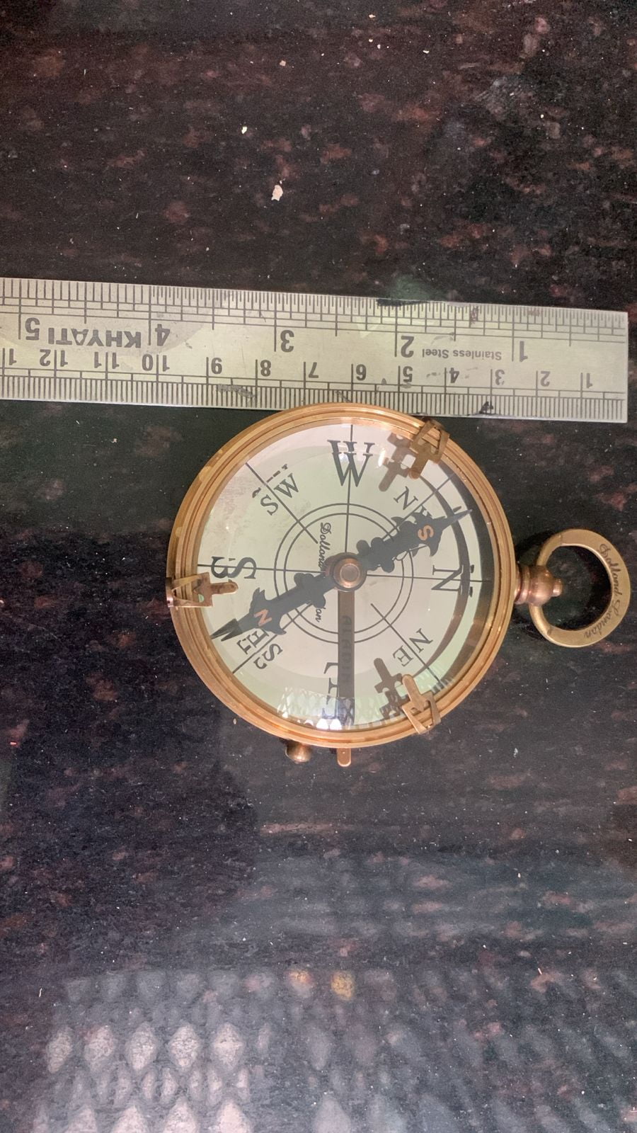 Maritime Treasures Instruments Brass Compass Engraved Gift for Son, Grandson, Daughter, Baptism, Confirmation Communion Godson Church Graduation Day-Isaiah41:31
