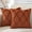 Rust, variant on decorUhome Decorative Throw Pillow Covers 18x18 Set of 2, Soft Plush Faux Fur Wool Pillow Covers for Couch, Cream White