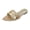Gold, variant on Women Sequin Pointed Toe Flat Slippers Open Toe Faux Leather Non Slip Breathable Summer Comfortable Shoes, Black