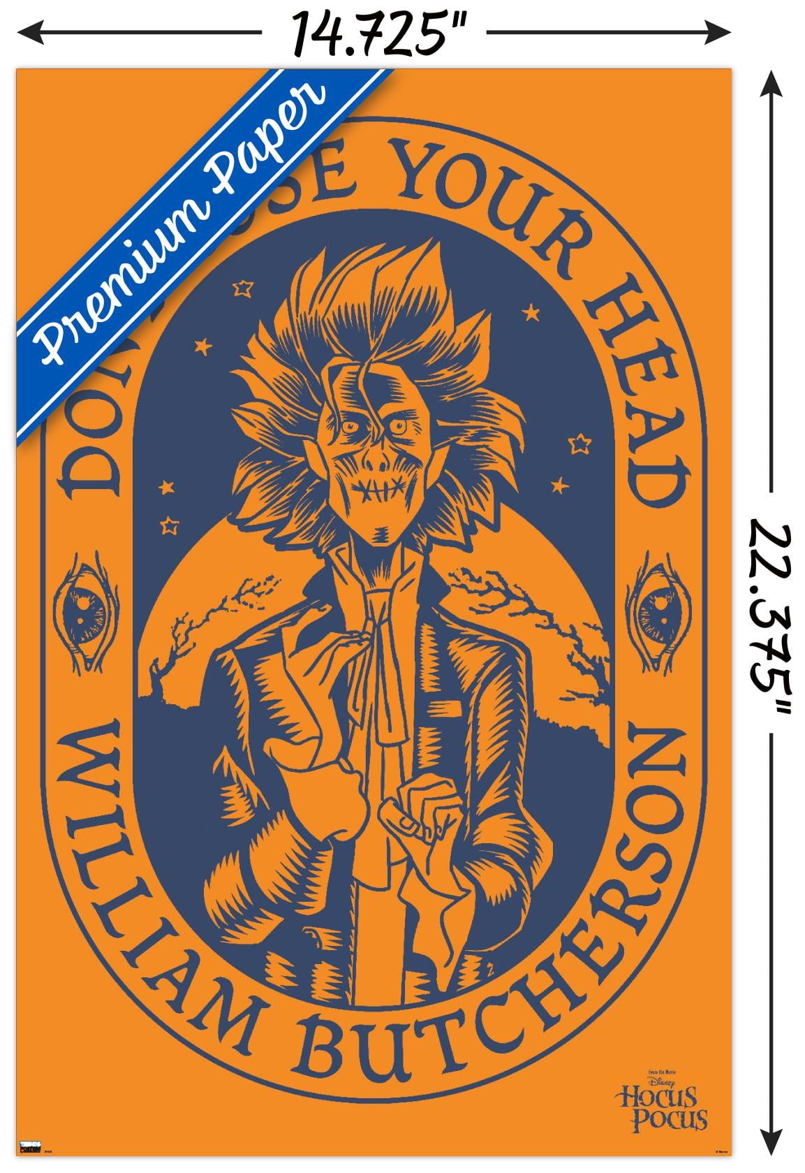 Disney Hocus Pocus - William Butcherson Wall Poster, 14.725" x 22.375"