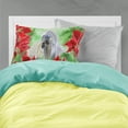thumbnail image 2 of Shih Tzu Poinsettas Fabric Standard Pillowcase, 2 of 2