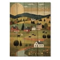 thumbnail image 3 of Designart "Country Vistas Scenic Retreat" Countryside Print on Natural Pine Wood, 3 of 5