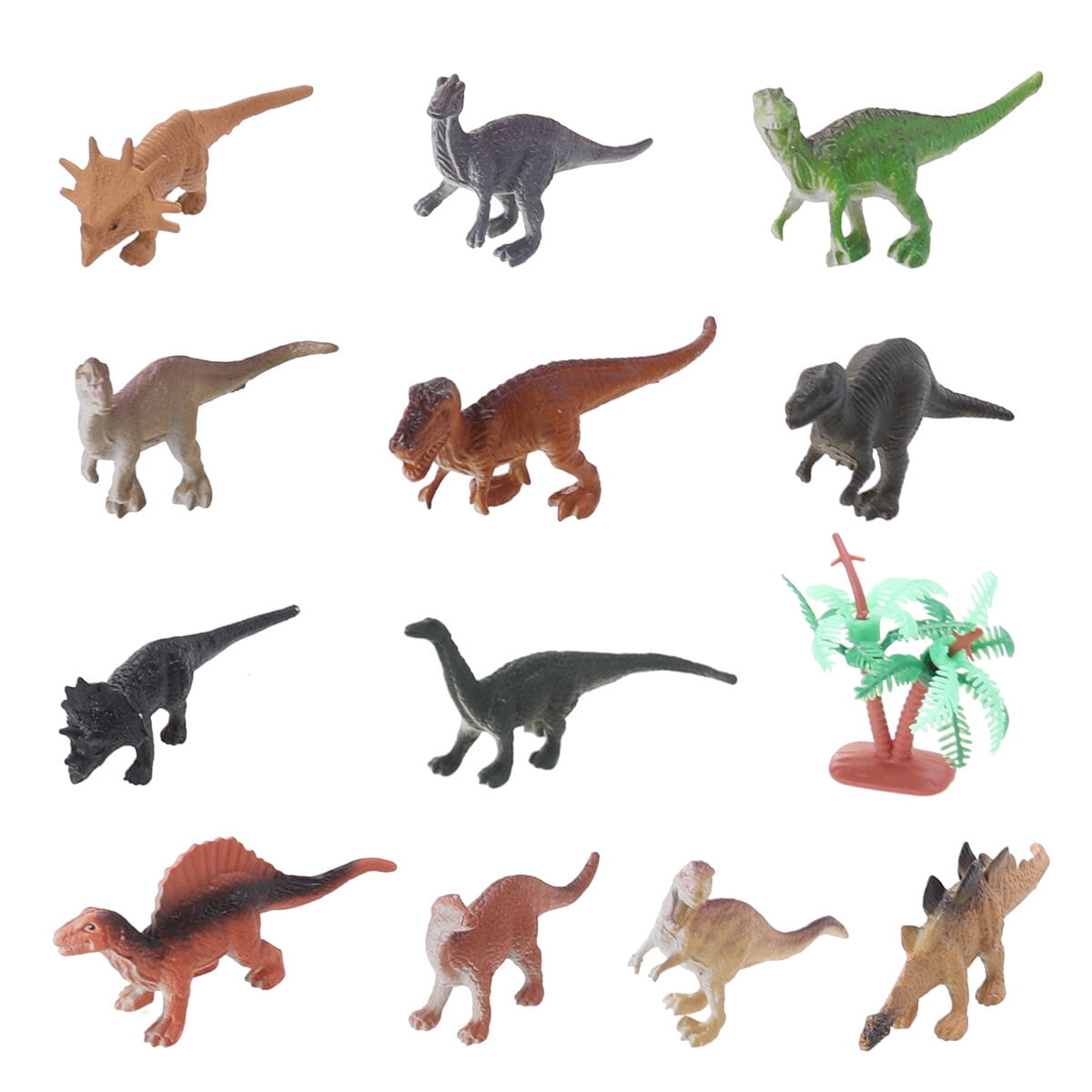 12 Pcs Mini Dinosaur Toy Set Realistic Toy Dinosaur Figures for Kids