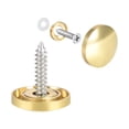 thumbnail image 1 of Unique Bargains Mirror Screws Decorative Caps Cover Nails Polished Gold 18mm 2Pcs, 1 of 5