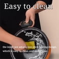thumbnail image 6 of Multifunctional Large Capacity Non-stick Pressure Cooker, 8QT Micro Pressure Cooker with Anti-Scalding Handle & Visible Glass Cover, Family-Size Fast Cooking Pot for Family Meals Soups (Orange), 6 of 8