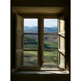 thumbnail image 2 of Art.com Outside View of Cypress Trees and Green Hills Through a Shabby Windows Photographic Print by ollirg, 12" x 16", 2 of 4