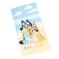 BBC Studios Bluey Kids Beach Towel, 27'' x 54'', 100 Cotton, Features